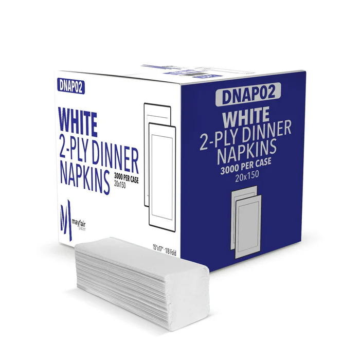 Wholesale 2-Ply Dinner Napkins – Bulk Restaurant Pack (Case) — bulk restaurant supply Saint John NB