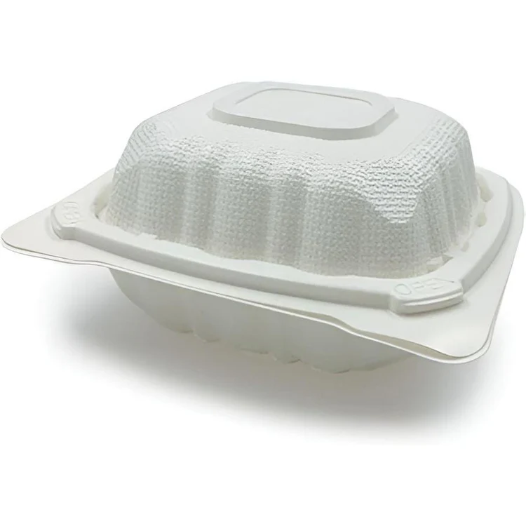 Wholesale 6x6 Plastic Hinged Microwave Containers – 400pcs Case — bulk restaurant supply Saint John NB