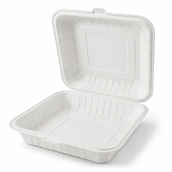 Wholesale 8x8 Bagasse Clamshell Meal Box – Compostable Bulk — bulk restaurant supply Saint John NB