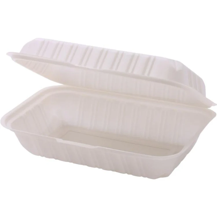 Wholesale 9x6 Plastic Hinged Takeout Containers – White Bulk Pack — bulk restaurant supply Saint John NB