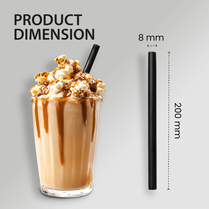 Wholesale Black Jumbo Straws 8mm – Bulk Wholesale (Case) — bulk restaurant supply Saint John NB