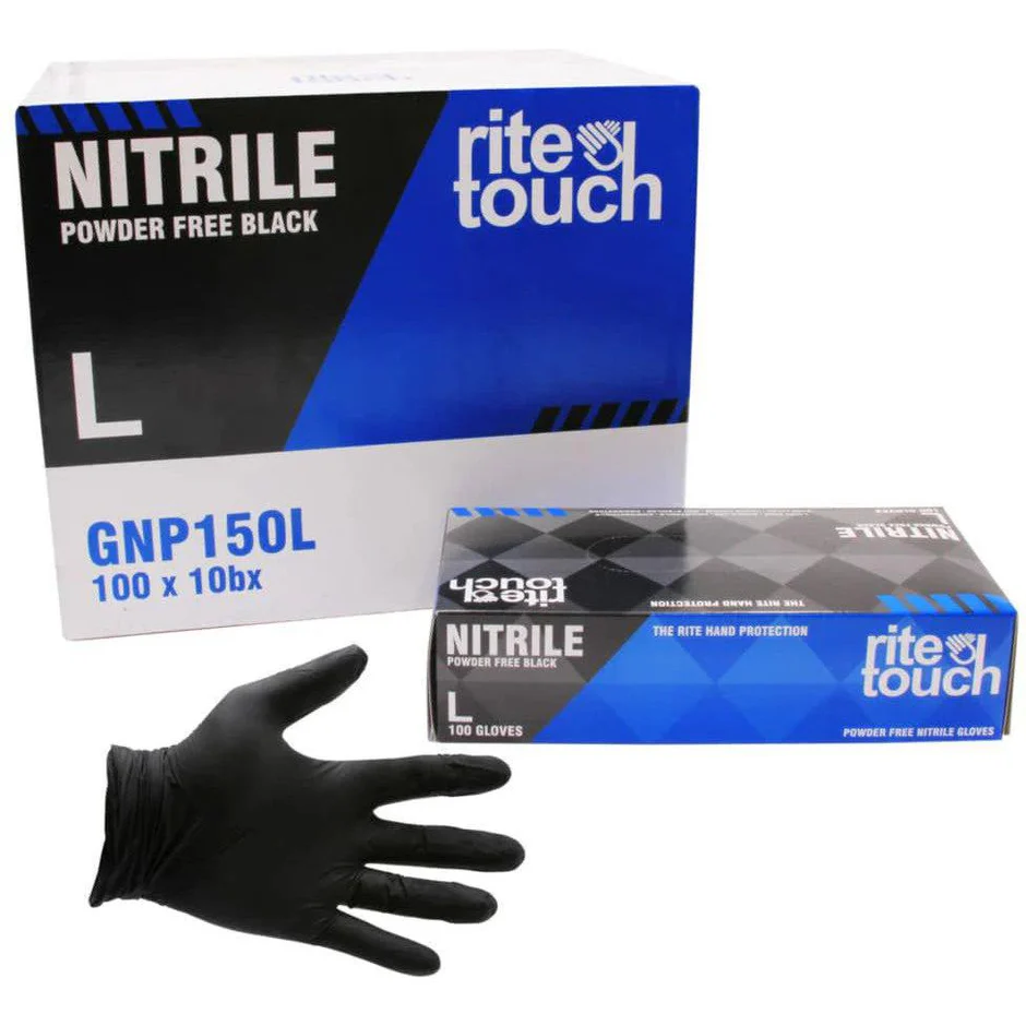 Wholesale Black Nitrile Gloves 5 mil Large – Bulk (1000/Case) — bulk restaurant supply Saint John NB