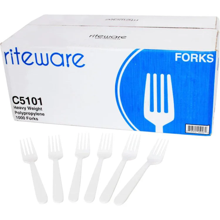 Wholesale Heavy Weight White Plastic Forks – Bulk (1000/Case) — bulk restaurant supply Saint John NB