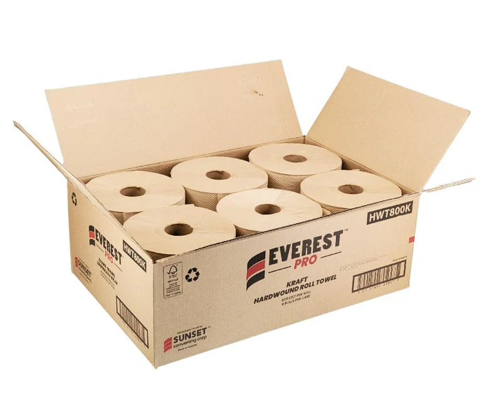 Wholesale Kraft Hardwound Roll Towels 800 ft – 6 Rolls/Case — bulk restaurant supply Saint John NB