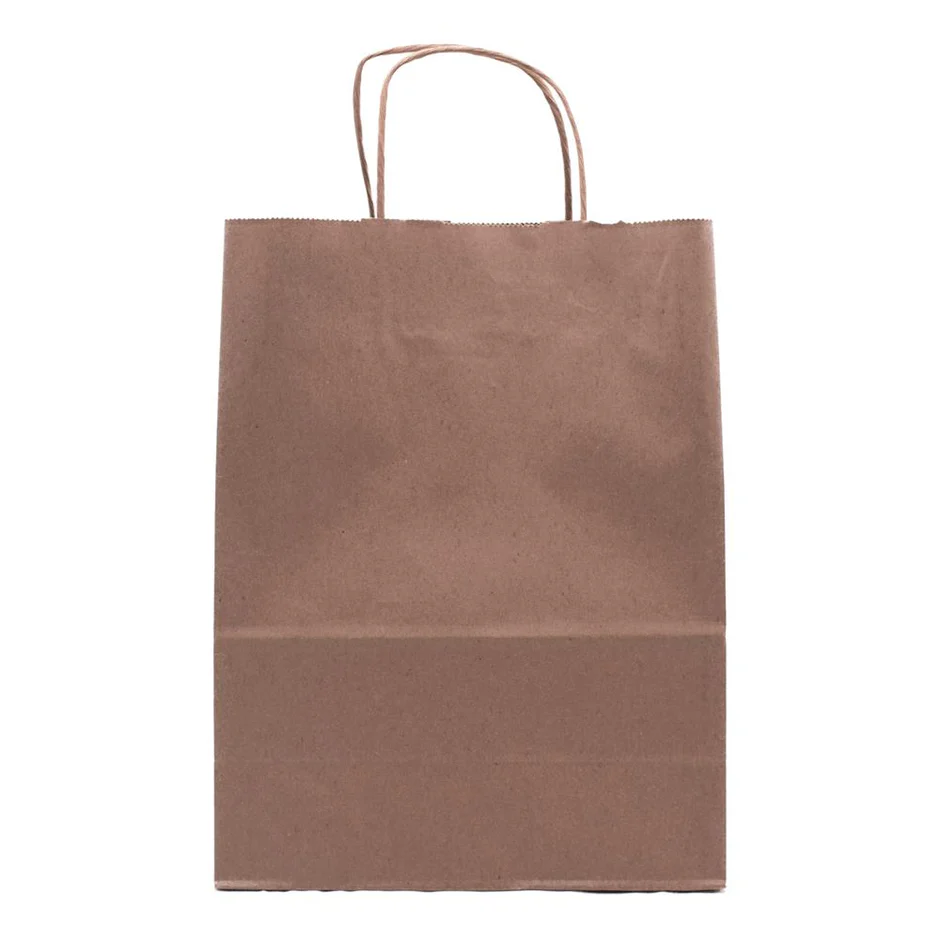 Wholesale Kraft Paper Bags with Handles – 10x5x13 Bulk (250/Case) — bulk restaurant supply Saint John NB